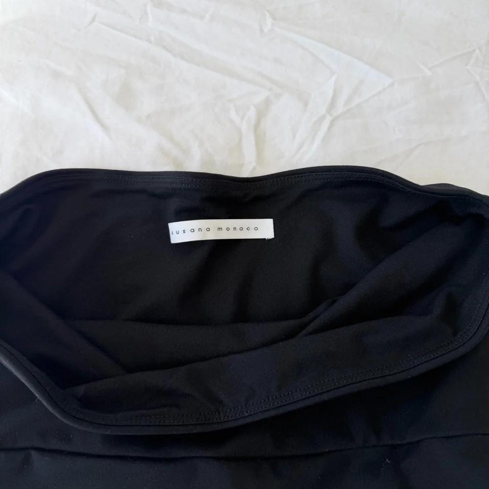 Susana Monaco Strapless Side Pleat Dress - Picture 3 of 6